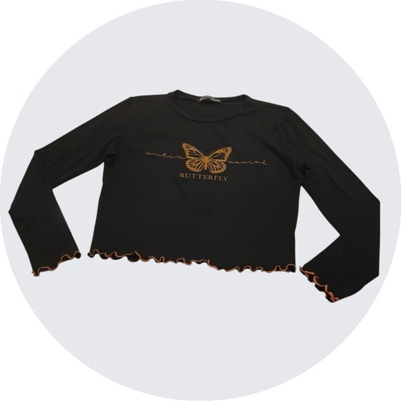 Papaya “Anti Social Butterfly” Long Sleeve Top - Picture 4 of 11